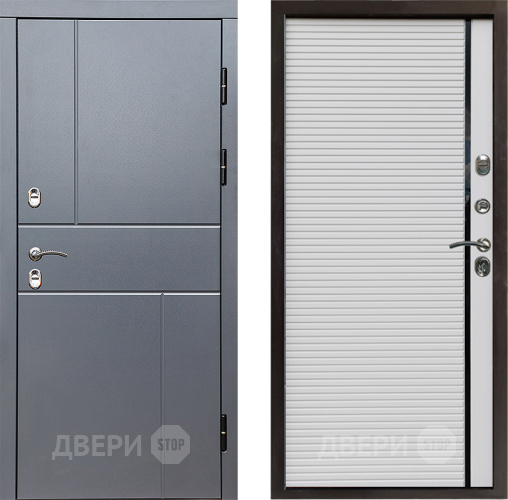 Дверь Престиж TERMO с терморазрывом Горизонт Грэй Porte Белый в Звенигород