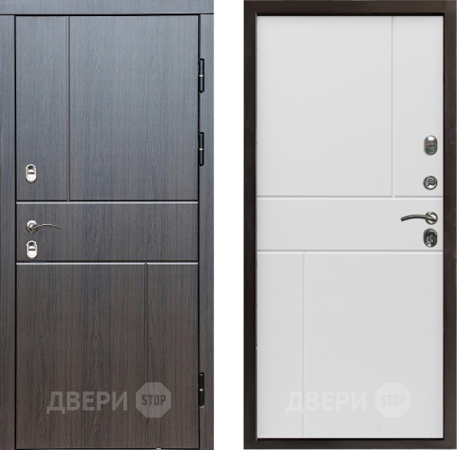 Входная металлическая Дверь Престиж TERMO с терморазрывом Горизонт Венге Горизонт Бетон белый в Звенигород