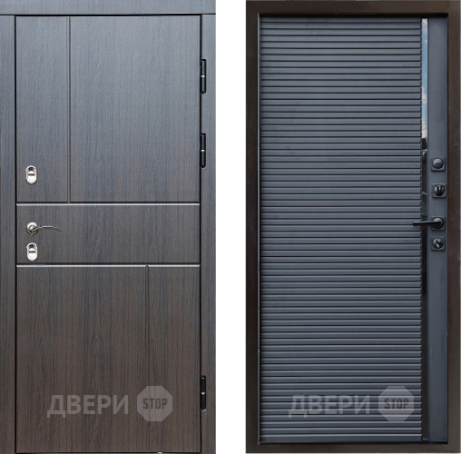 Входная металлическая Дверь Престиж TERMO с терморазрывом Горизонт Венге Porte Черный кварц в Звенигород