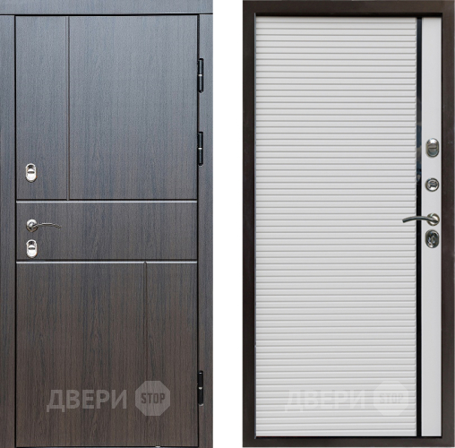 Входная металлическая Дверь Престиж TERMO с терморазрывом Горизонт Венге Porte Белый в Звенигород