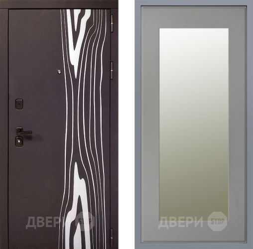 Дверь Заводские двери Леванте Зеркало Модерн Грей софт в Звенигород