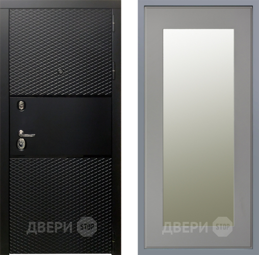 Дверь Заводские двери Тефлон Зеркало Модерн Грей софт в Звенигород