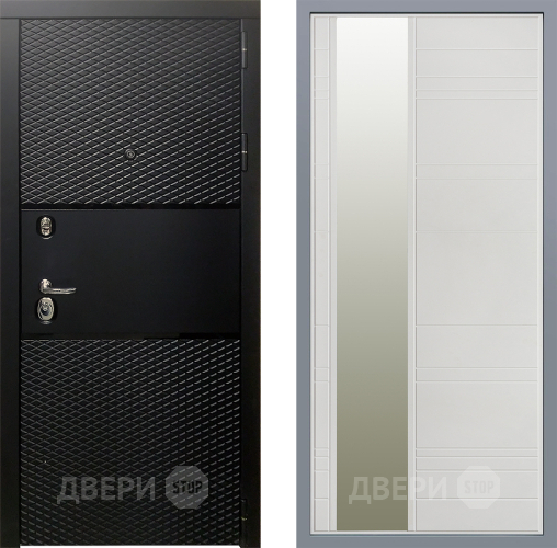 Дверь Заводские двери Тефлон Зеркало Лира Белый софт в Звенигород