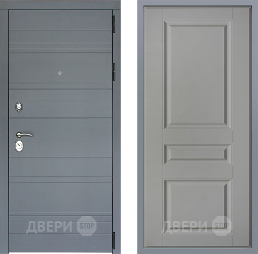 Дверь Заводские двери Лира Софт графит Стокгольм Грей софт в Звенигород