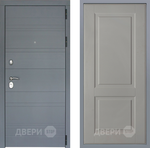 Дверь Заводские двери Лира Софт графит Доррен Грей софт в Звенигород