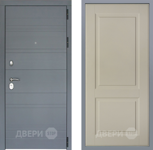 Дверь Заводские двери Лира Софт графит Доррен Шампань в Звенигород