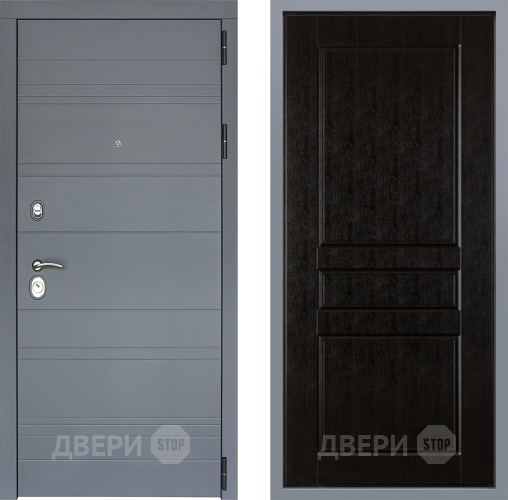 Дверь Заводские двери Лира Софт графит К-2 Венге в Звенигород