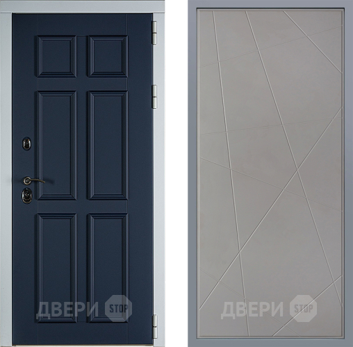 Дверь Заводские двери Стокгольм Флитта Грей софт в Звенигород
