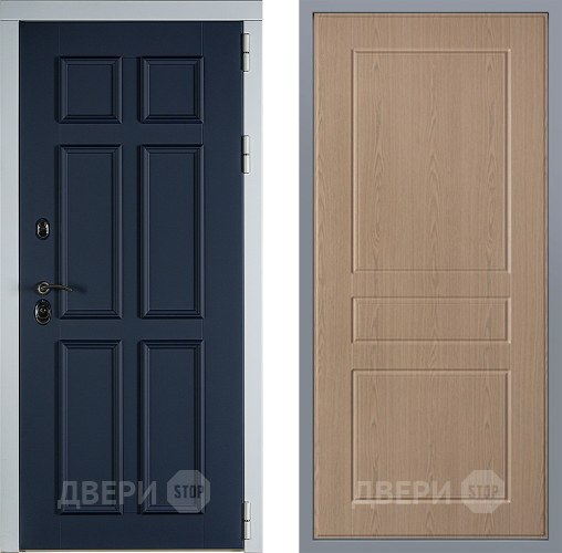 Дверь Заводские двери Стокгольм К-2 Беленый дуб в Звенигород