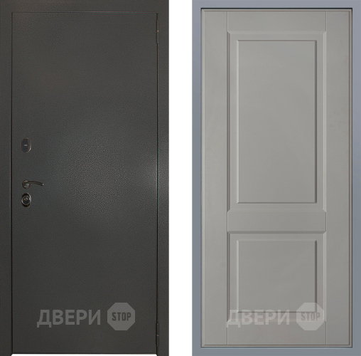 Дверь Заводские двери Эталон 3к антик серебро Доррен Грей софт в Звенигород
