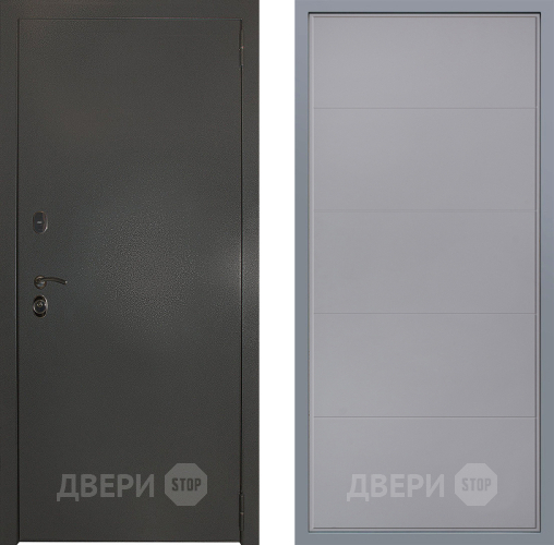 Дверь Заводские двери Эталон 3к антик серебро Тривия Грей софт в Звенигород
