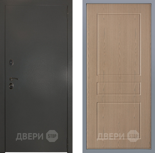 Дверь Заводские двери Эталон 3к антик серебро К-2 Беленый дуб в Звенигород