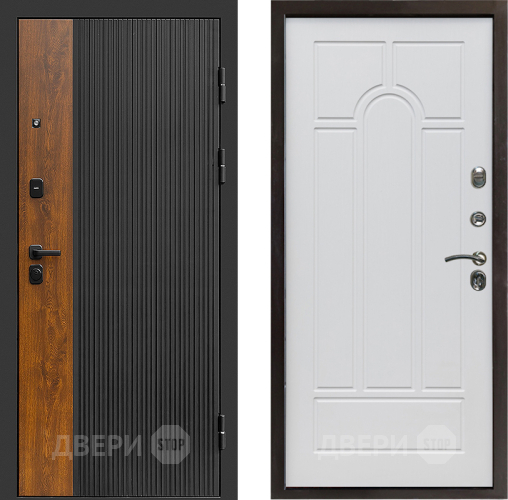 Входная металлическая Дверь Престиж Prestizh Арка Белое дерево в Звенигород