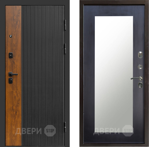 Входная металлическая Дверь Престиж Prestizh Зеркло Пастораль Венге в Звенигород