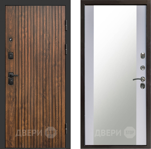 Входная металлическая Дверь Престиж Tvist Зеркало Белый софт в Звенигород