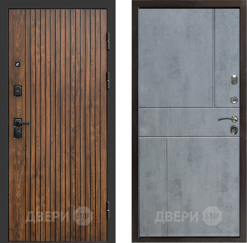 Входная металлическая Дверь Престиж Tvist Горизонт Бетон темный в Звенигород