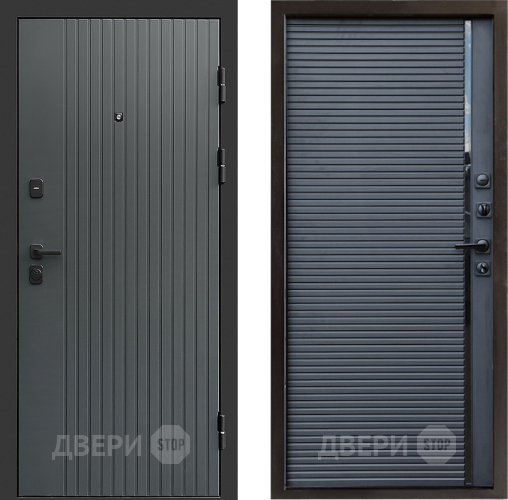 Входная металлическая Дверь Престиж Tvist Grey Porte Черный кварц в Звенигород