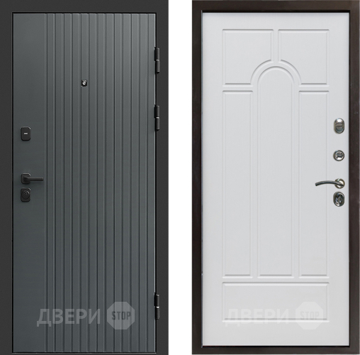 Дверь Престиж Tvist Grey Арка Белое дерево в Звенигород