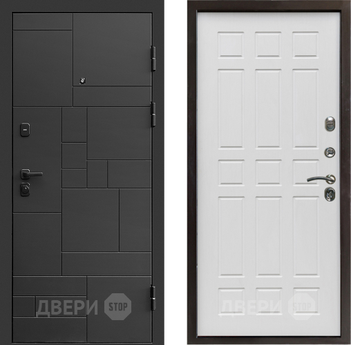 Входная металлическая Дверь Престиж Kvadro Спарта Белое дерево в Звенигород