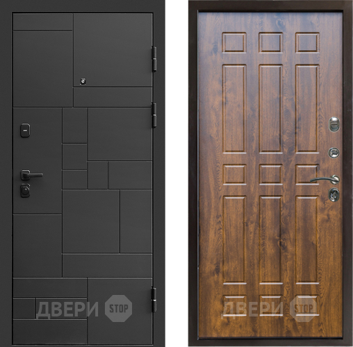 Входная металлическая Дверь Престиж Kvadro Спарта Дуб в Звенигород
