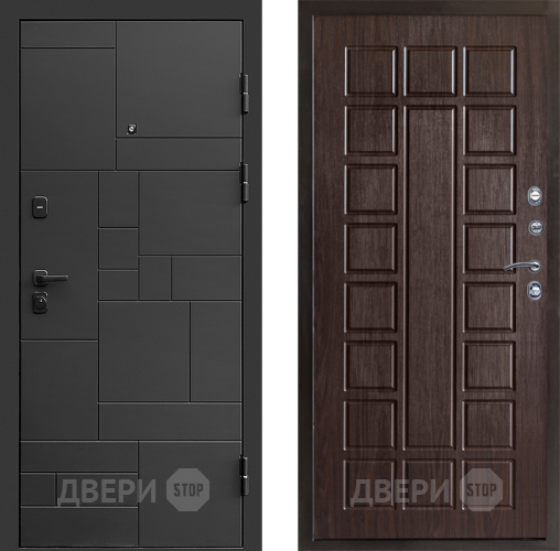 Входная металлическая Дверь Престиж Kvadro Престиж Венге в Звенигород