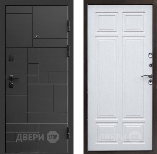 Входная металлическая Дверь Престиж Kvadro Премиум Лиственница белая в Звенигород