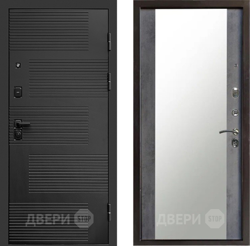 Входная металлическая Дверь Престиж Favorit Зеркало Бетон темный в Звенигород