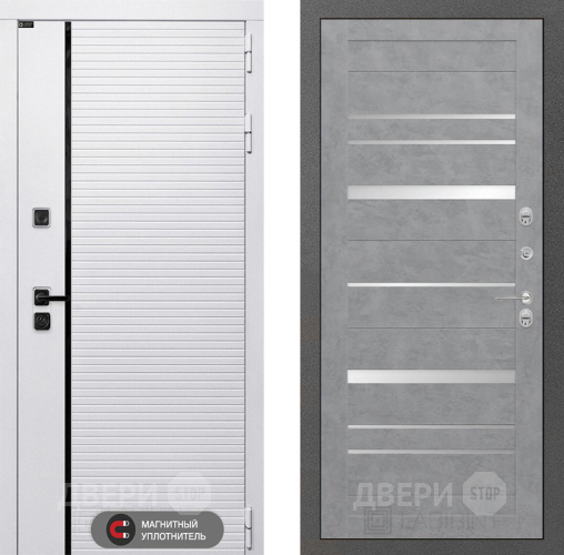 Входная металлическая Дверь Лабиринт (LABIRINT) Royal 20 Бетон светлый в Звенигород