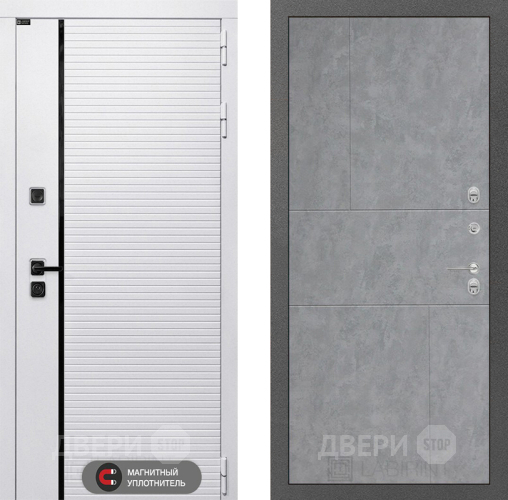 Входная металлическая Дверь Лабиринт (LABIRINT) Royal 21 Бетон светлый в Звенигород