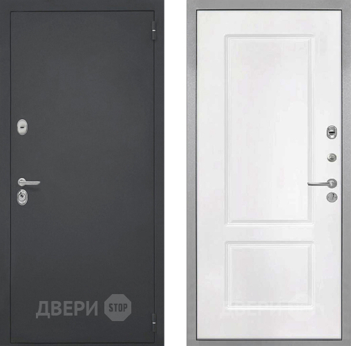 Входная металлическая Дверь Интекрон (INTECRON) Гектор КВ-2 Белый матовый в Звенигород