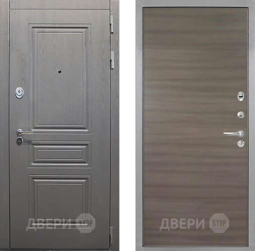 Дверь Интекрон (INTECRON) Брайтон Графит Гладкая Дуб тоскано поперечный в Звенигород