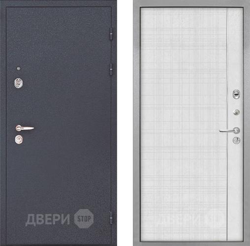 Входная металлическая Дверь Интекрон (INTECRON) Колизей В-07 с молдингом Лофт белый в Звенигород
