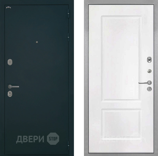 Входная металлическая Дверь Интекрон (INTECRON) Греция КВ-2 Белый матовый в Звенигород