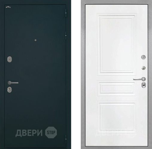 Входная металлическая Дверь Интекрон (INTECRON) Греция ФЛ-243 Белый матовый в Звенигород