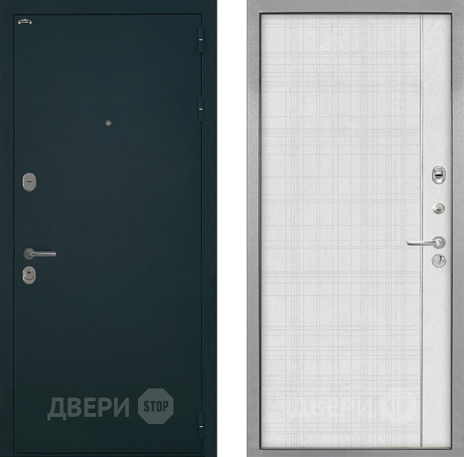 Входная металлическая Дверь Интекрон (INTECRON) Греция В-07 с молдингом Лофт белый в Звенигород