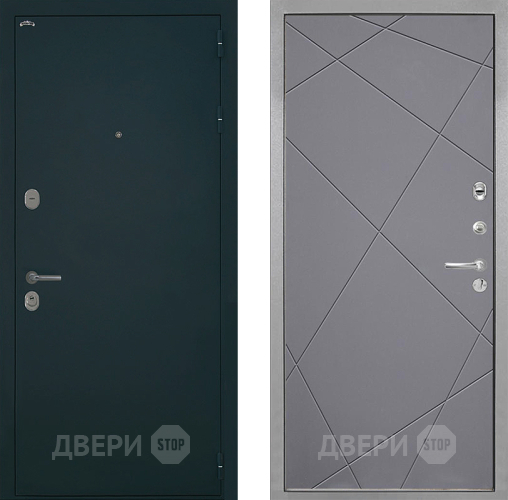 Дверь Интекрон (INTECRON) Греция Лучи-М Графит софт в Звенигород