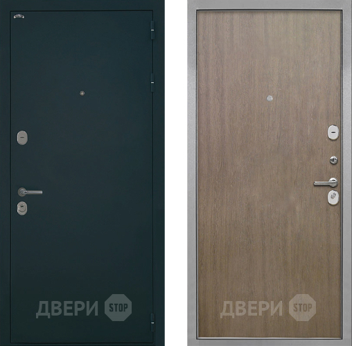 Входная металлическая Дверь Интекрон (INTECRON) Греция Гладкая шпон Венге коричневый в Звенигород