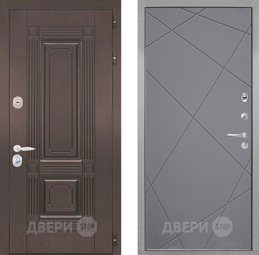 Дверь Интекрон (INTECRON) Италия Лучи-М Графит софт в Звенигород
