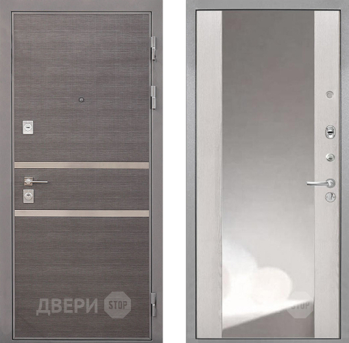 Дверь Интекрон (INTECRON) Неаполь ФЛЗ-516 Зеркало Сосна белая в Звенигород