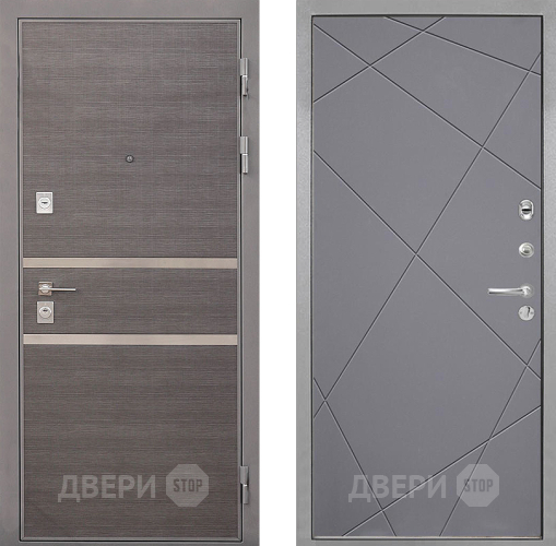 Дверь Интекрон (INTECRON) Неаполь Лучи-М Графит софт в Звенигород