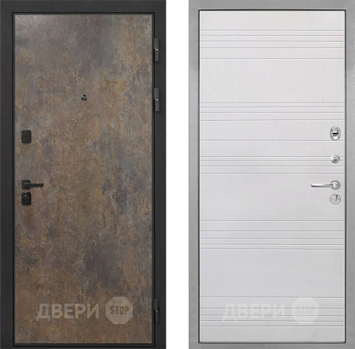 Дверь Интекрон (INTECRON) Профит Black Гранж ФЛ-316 Белый ясень в Звенигород