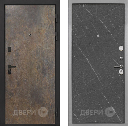 Дверь Интекрон (INTECRON) Профит Black Гранж Гладкая Гранит лава оникс в Звенигород