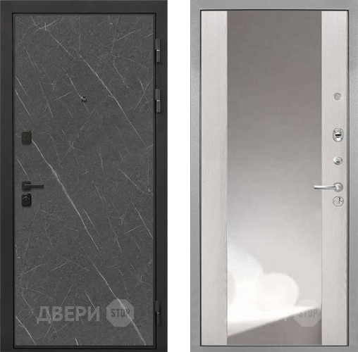 Дверь Интекрон (INTECRON) Профит Black Гранит Лава Оникс ФЛЗ-516 Зеркало Сосна белая в Звенигород