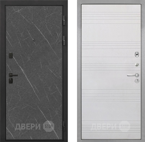 Дверь Интекрон (INTECRON) Профит Black Гранит Лава Оникс ФЛ-316 Белый ясень в Звенигород