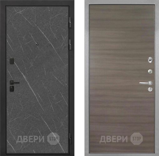 Входная металлическая Дверь Интекрон (INTECRON) Профит Black Гранит Лава Оникс Гладкая Дуб тоскано поперечный в Звенигород