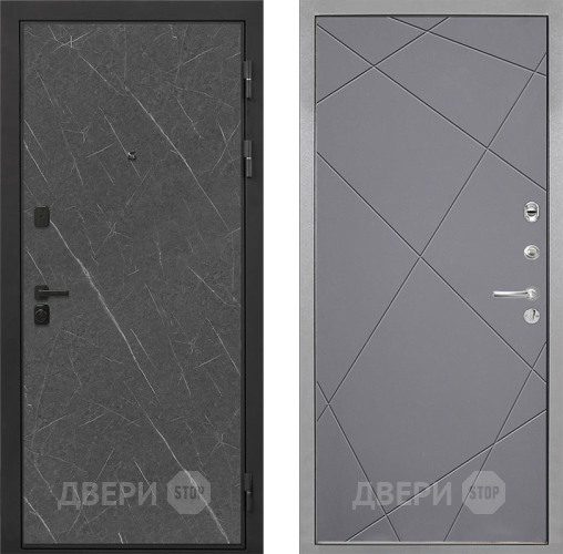 Дверь Интекрон (INTECRON) Профит Black Гранит Лава Оникс Лучи-М Графит софт в Звенигород