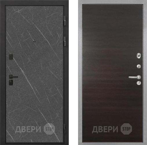 Дверь Интекрон (INTECRON) Профит Black Гранит Лава Оникс Гладкая Эковенге поперечный в Звенигород