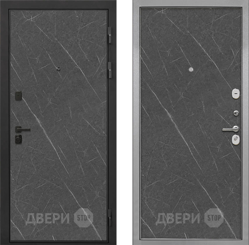 Входная металлическая Дверь Интекрон (INTECRON) Профит Black Гранит Лава Оникс Гладкая Гранит лава оникс в Звенигород