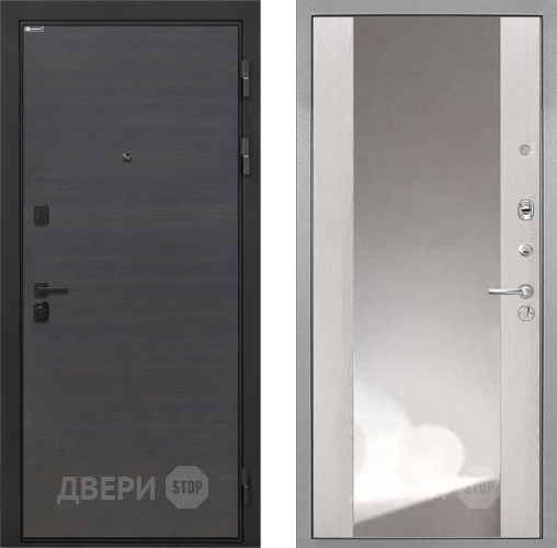 Входная металлическая Дверь Интекрон (INTECRON) Профит Black Эковенге ФЛЗ-516 Зеркало Сосна белая в Звенигород