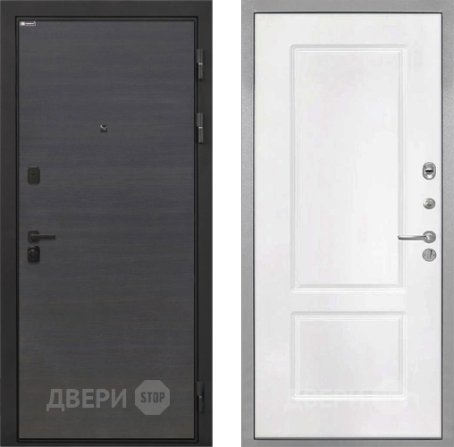 Входная металлическая Дверь Интекрон (INTECRON) Профит Black Эковенге КВ-2 Белый матовый в Звенигород